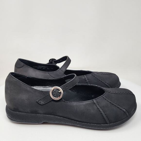 Dansko Giselle Mary Jane Women EU41/US10.5-11 Black Nubuck Leather Comfort Shoes - Picture 2 of 13